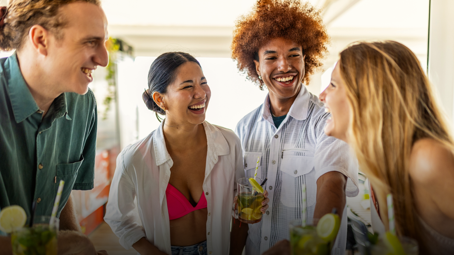 group laughing